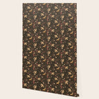 Secret Garden Spring Birds - Forest Green Wallpaper Gallery Image 2