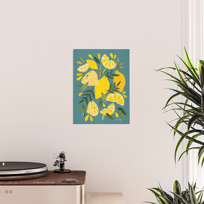 Lemon Blooms â Blue Poster Gallery Image 2