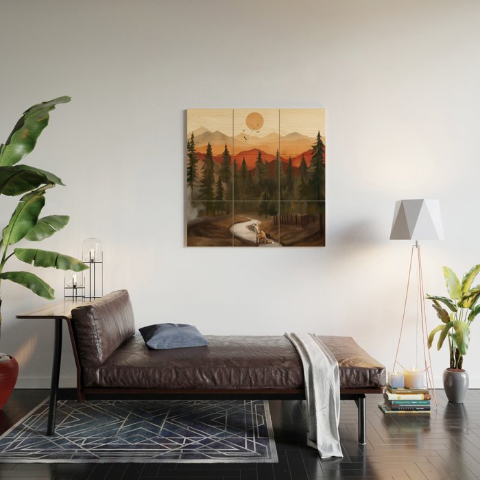 Whispering Pines Wood Wall Art Gallery Image 2