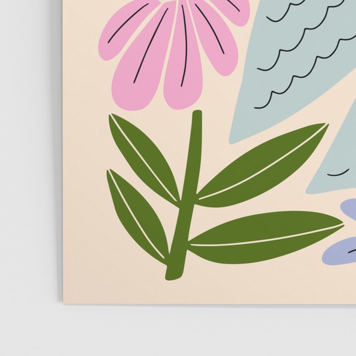 Freedom - Bird and Flowers Poster Gallery Image 3
