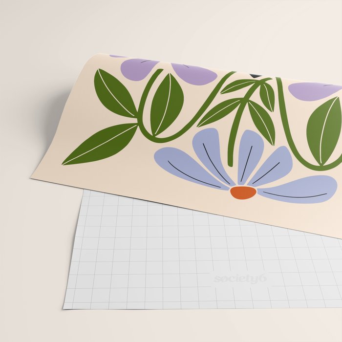 Freedom - Bird and Flowers Wrapping Paper Gallery Image 2