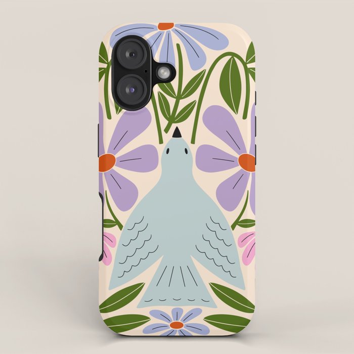 Freedom - Bird and Flowers iPhone Case Gallery Image 1