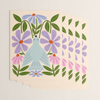 Freedom - Bird and Flowers Wrapping Paper Gallery Image 3