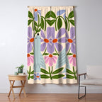 Freedom - Bird and Flowers Window Curtain Gallery Image 5