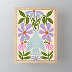 Freedom - Bird and Flowers Mini Art Print Gallery Image 1