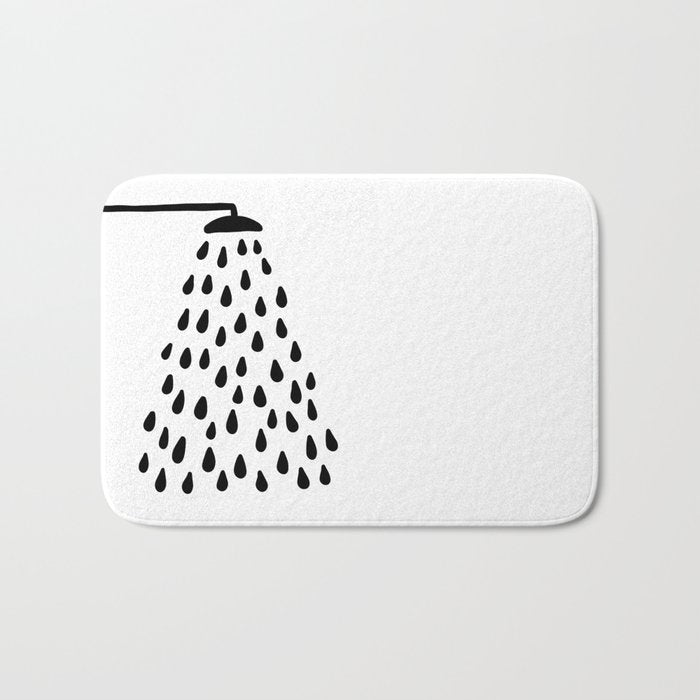 Shower in bathroom Bath Mat