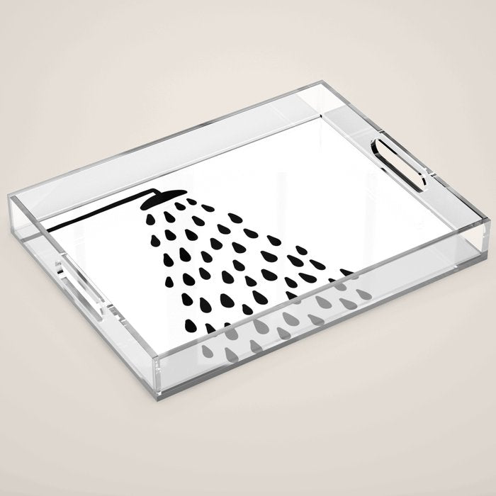 Shower in bathroom Acrylic Tray Gallery Image 1