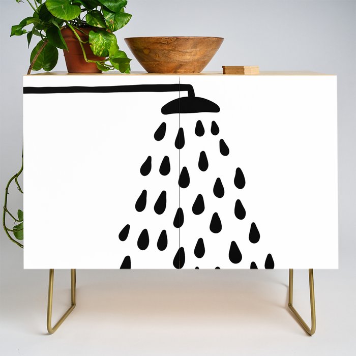 Shower in bathroom Credenza Gallery Image 1