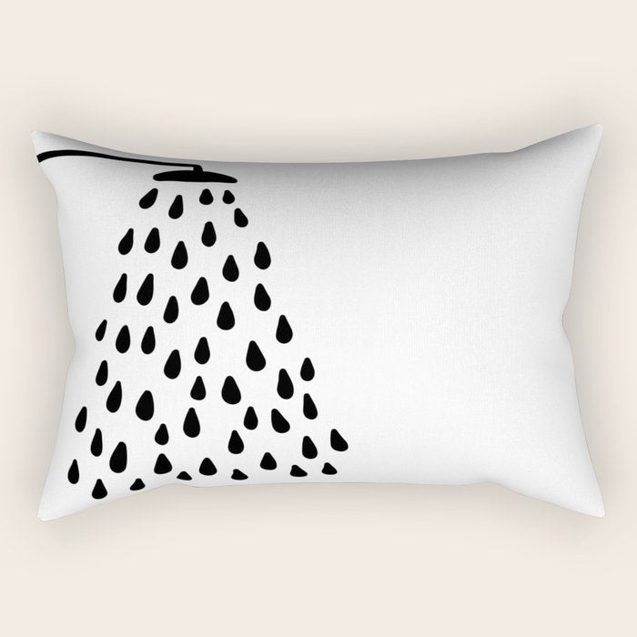 Shower in bathroom Rectangular Pillow Gallery Image 2