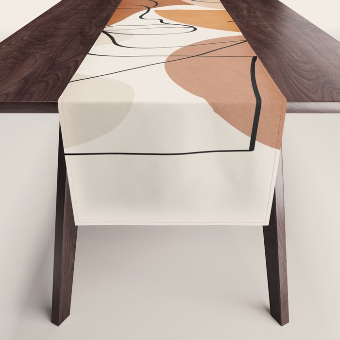 Abstract Clay Faces II Table Runner Gallery Image 1