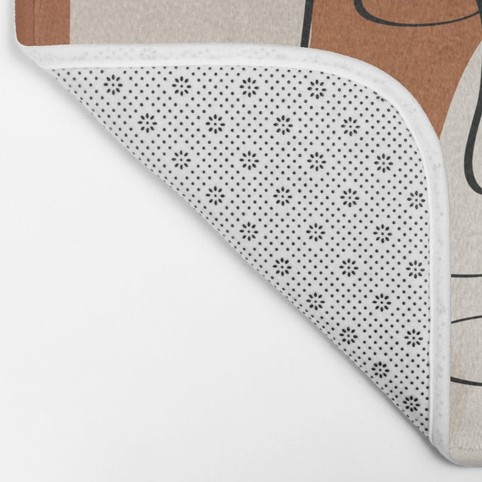 Abstract Clay Faces II Bath Mat Gallery Image 2