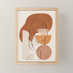 Abstract Clay Faces II Mini Art Print Gallery Image 1