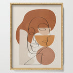 Abstract Clay Faces II Serving Tray Gallery Image 1