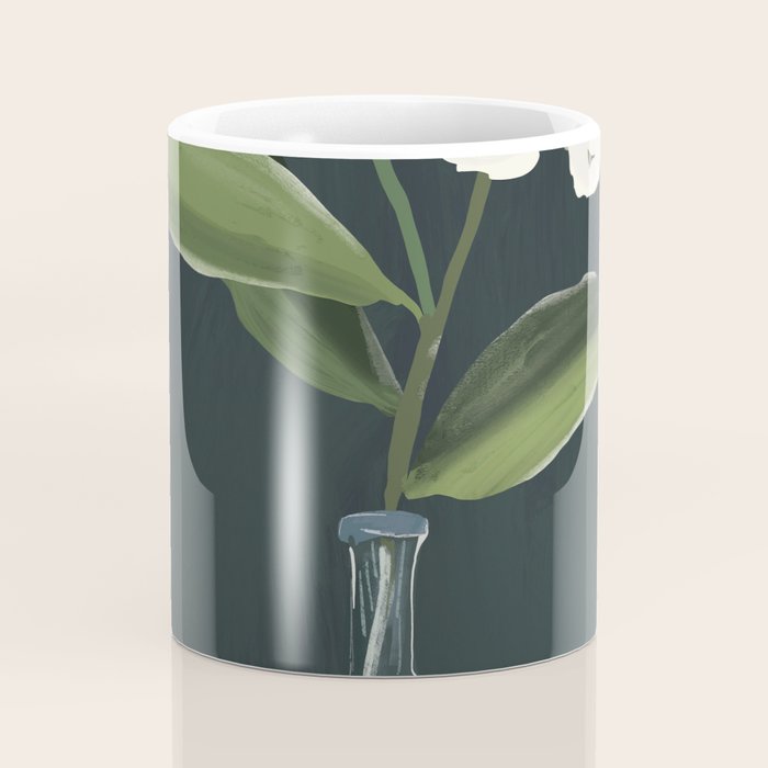 A flower in a vase Coffee Mug Gallery Image 4