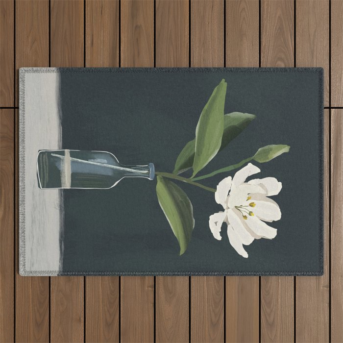 A flower in a vase Outdoor Rug Gallery Image 1