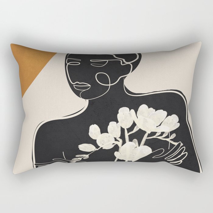 Touch of Bloom 2 Rectangular Pillow Gallery Image 2