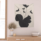 The Abstract Black Squirrel Wall Tapestry Gallery Image 2