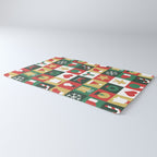 Christmas mosaic geometric pattern Rug Gallery Image 3