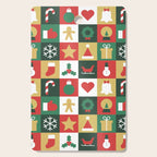Christmas mosaic geometric pattern Cutting Board Gallery Image 1