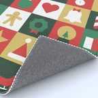 Christmas mosaic geometric pattern Rug Gallery Image 4