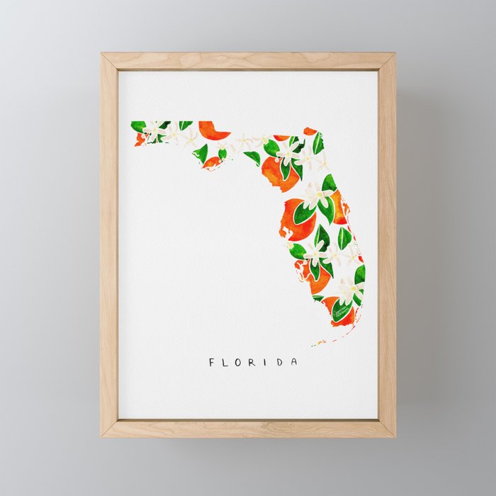 Florida State Flower - Orange Blossoms Mini Art Print Gallery Image 1