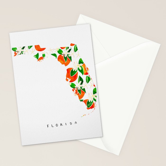 Florida State Flower - Orange Blossoms Stationery Card Gallery Image 2