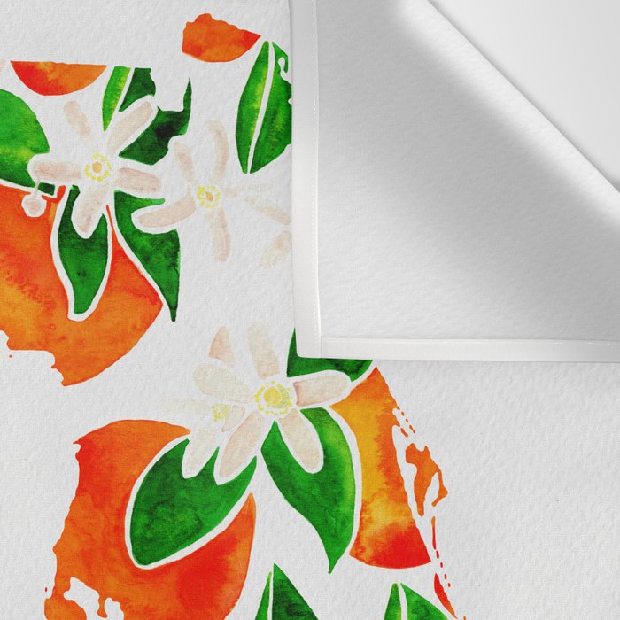 Florida State Flower - Orange Blossoms Wall Tapestry Gallery Image 3