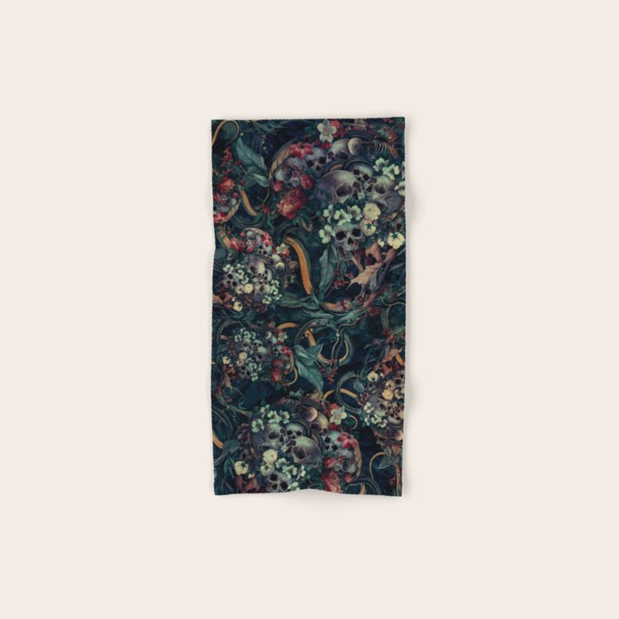 Skulls and Snakes Bath Towel Gallery Image 1