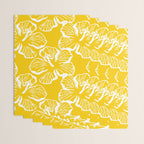 Yellow tropical hibiscus flower art pattern Wrapping Paper Gallery Image 3
