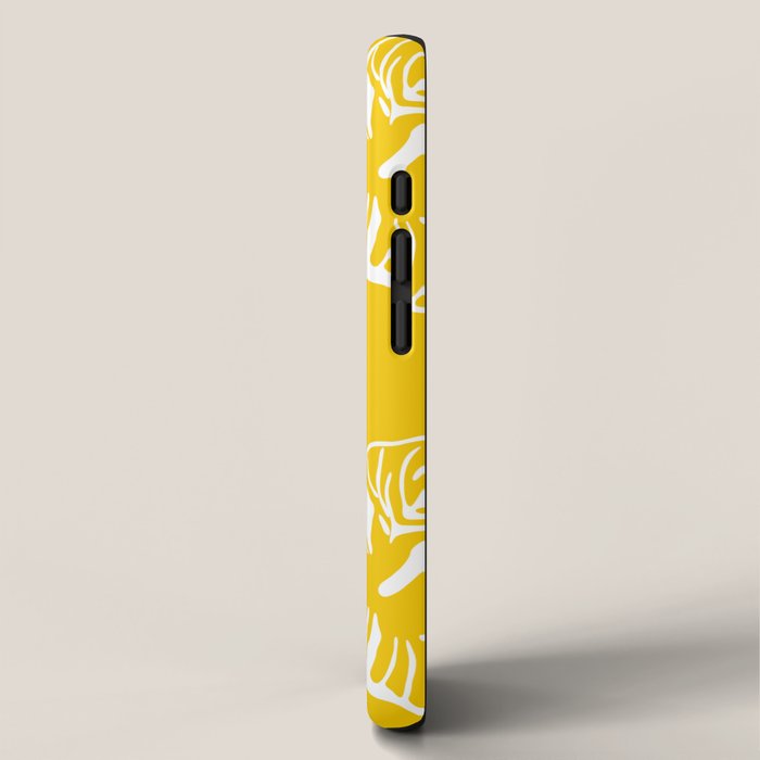 Yellow tropical hibiscus flower art pattern iPhone Case Gallery Image 2