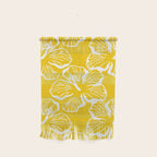 Yellow tropical hibiscus flower art pattern Wall Hanging Gallery Image 1