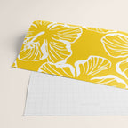 Yellow tropical hibiscus flower art pattern Wrapping Paper Gallery Image 2