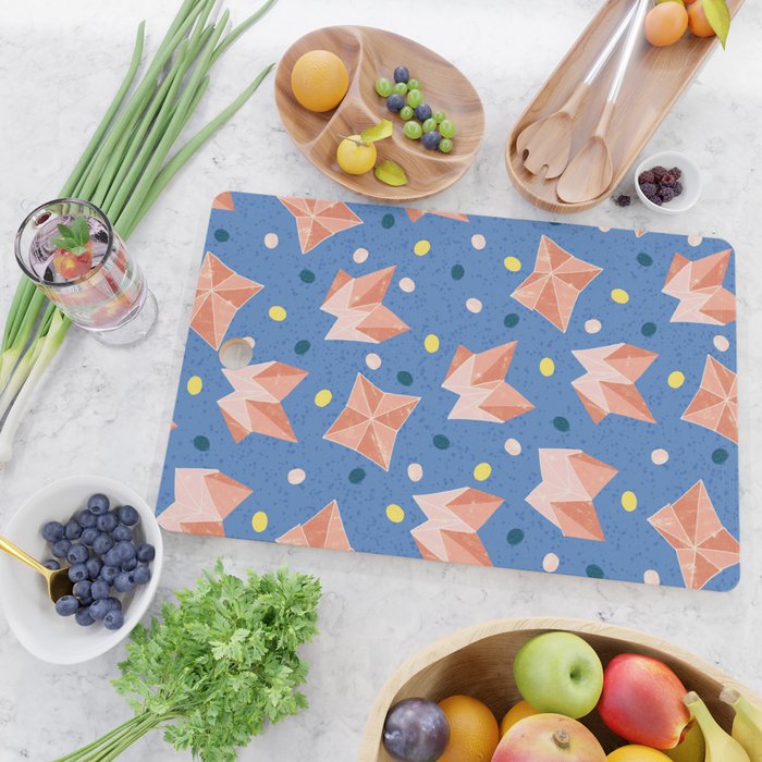 Origami Fortune Teller in Lavender & Pastel Pink Cutting Board Gallery Image 2