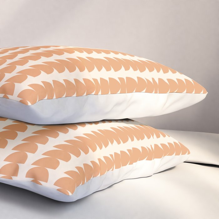 Maude Pattern XXIII Pantone Peach Fuzz Pillow Sham Gallery Image 3