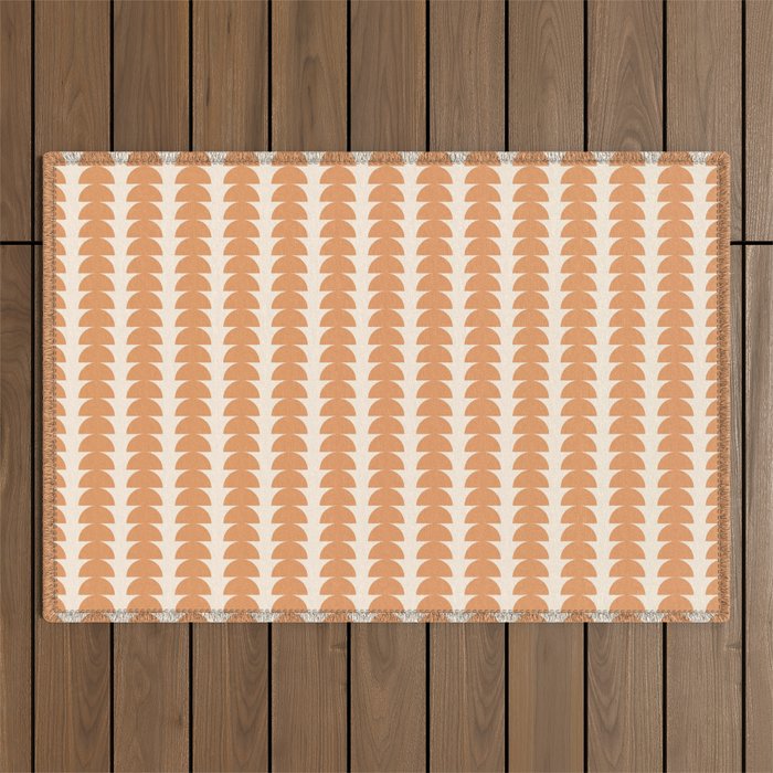 Maude Pattern XXIII Pantone Peach Fuzz Outdoor Rug Gallery Image 1