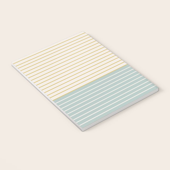 Color Block Line Abstract IX Coastal Beachy Notebook Gallery Image 3