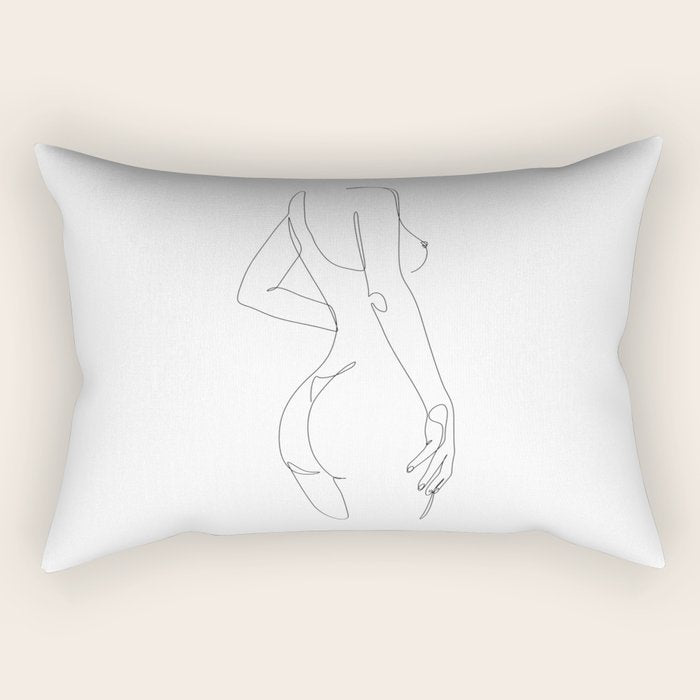 Nip and Butt Rectangular Pillow Gallery Image 1