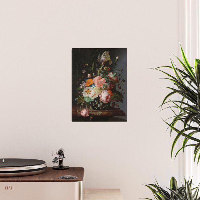 Still Life with Flowers on a Marble Tabletop, Rachel Ruysch, 1716 Poster Gallery Image 2