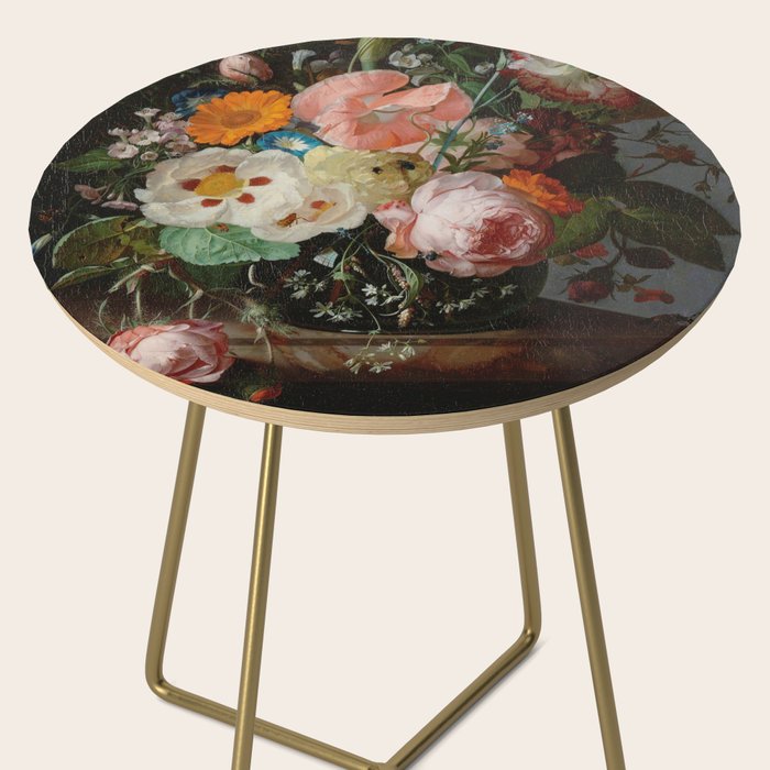 Still Life with Flowers on a Marble Tabletop, Rachel Ruysch, 1716 Side Table Gallery Image 2