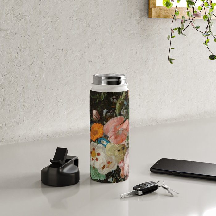 Still Life with Flowers on a Marble Tabletop, Rachel Ruysch, 1716 Water Bottle Gallery Image 4