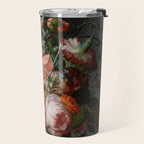 Still Life with Flowers on a Marble Tabletop, Rachel Ruysch, 1716 Travel Mug Gallery Image 2