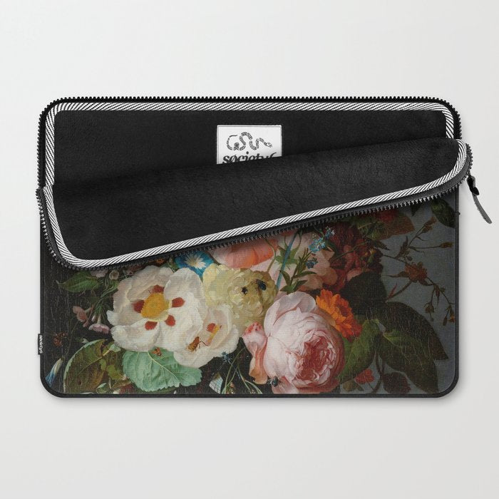 Still Life with Flowers on a Marble Tabletop, Rachel Ruysch, 1716 Laptop Sleeve Gallery Image 2