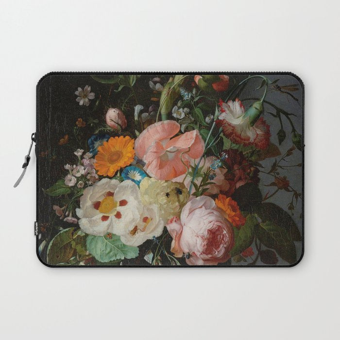Still Life with Flowers on a Marble Tabletop, Rachel Ruysch, 1716 Laptop Sleeve Gallery Image 1