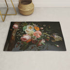 Still Life with Flowers on a Marble Tabletop, Rachel Ruysch, 1716 Rug Gallery Image 1