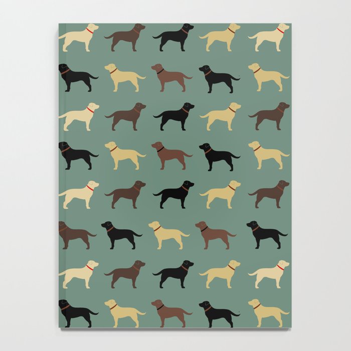 Labrador Retriever Dog Silhouettes Pattern Notebook Gallery Image 4