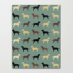 Labrador Retriever Dog Silhouettes Pattern Notebook Gallery Image 4