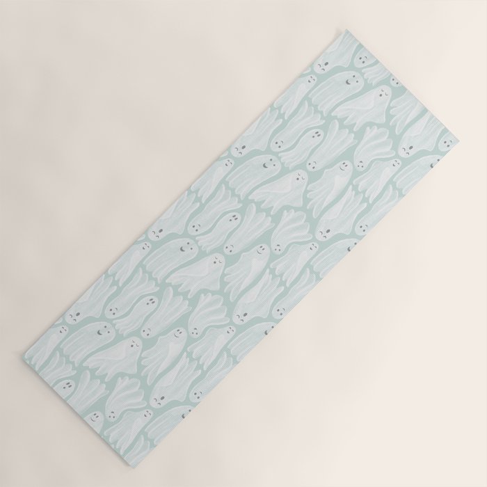 Gossamer Ghosts - soft blue Yoga Mat Gallery Image 1