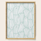 Gossamer Ghosts - soft blue Serving Tray Gallery Image 1