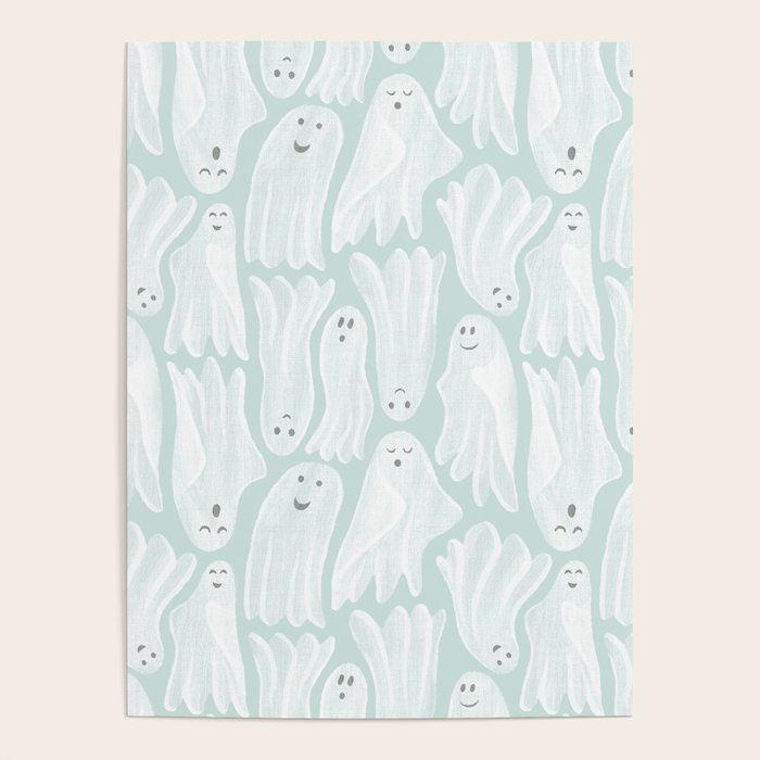 Gossamer Ghosts - soft blue Poster Gallery Image 4