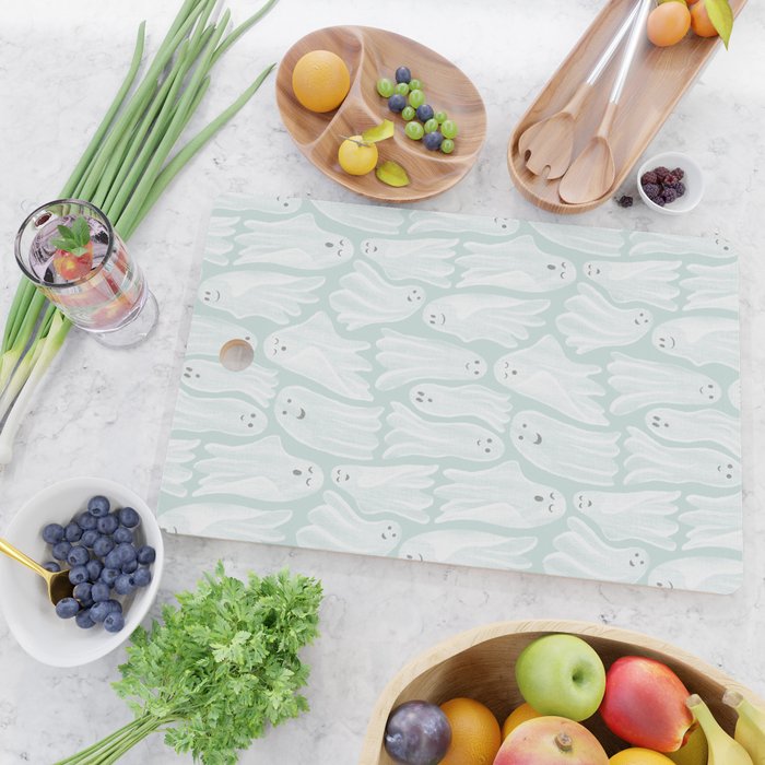 Gossamer Ghosts - soft blue Cutting Board Gallery Image 2